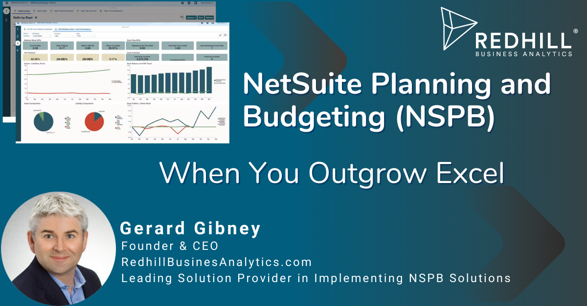 NetSuite Planning and Budgeting for When You Outgrow Excel